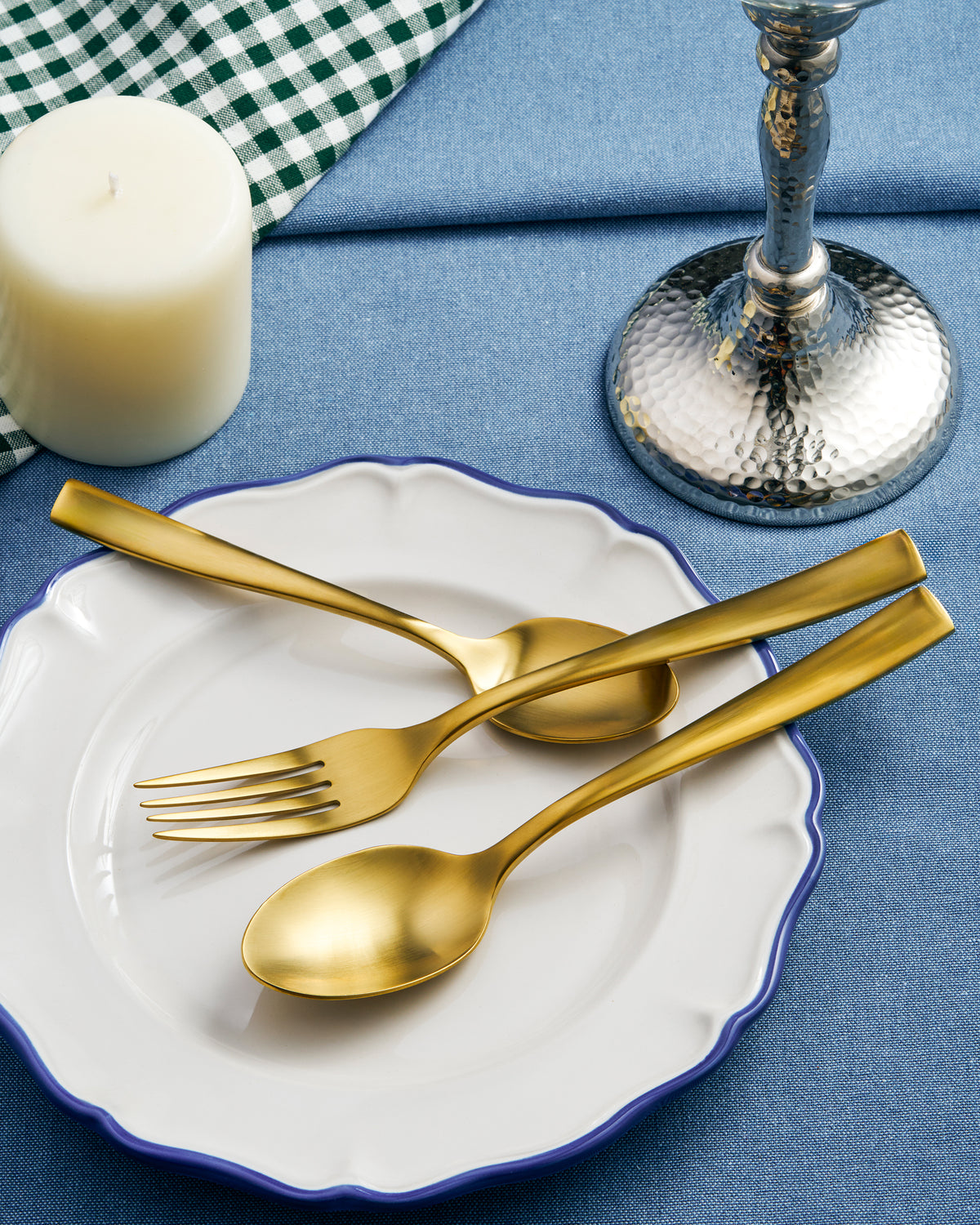 Simone 18-Piece Gold Cutlery Set