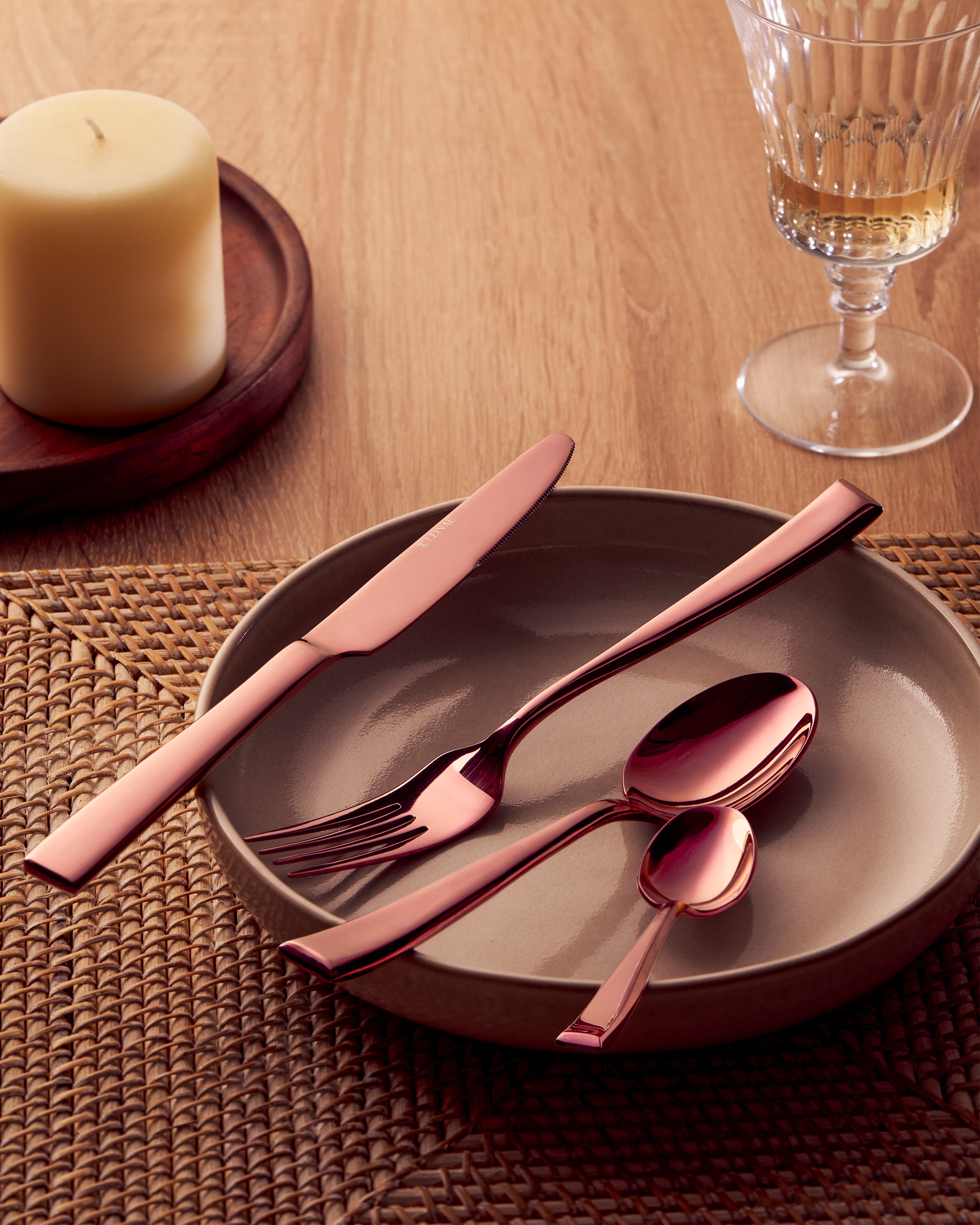 Hartmann 4-Piece Rose Gold Cutlery Set