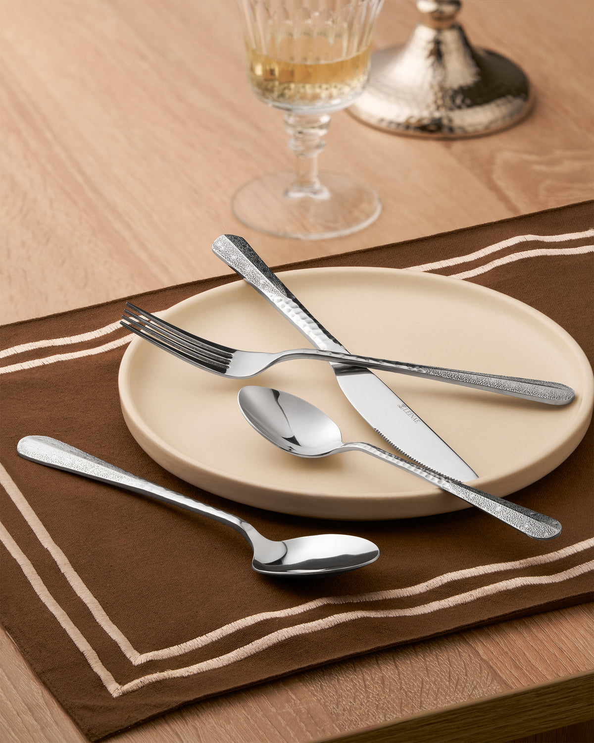 Feather 4-Piece Silver Cutlery Set