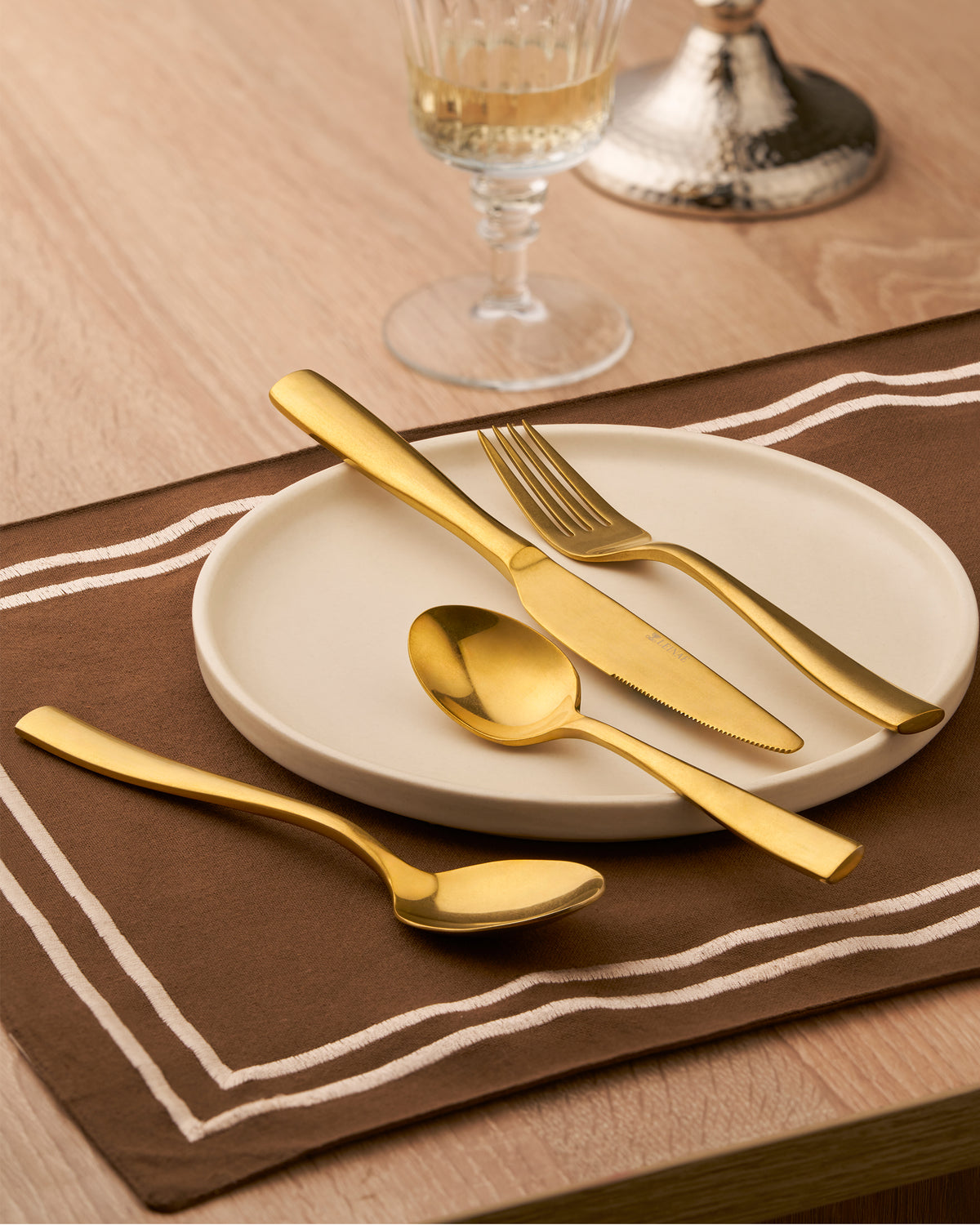 Bryce 4-Piece Gold Cutlery Set