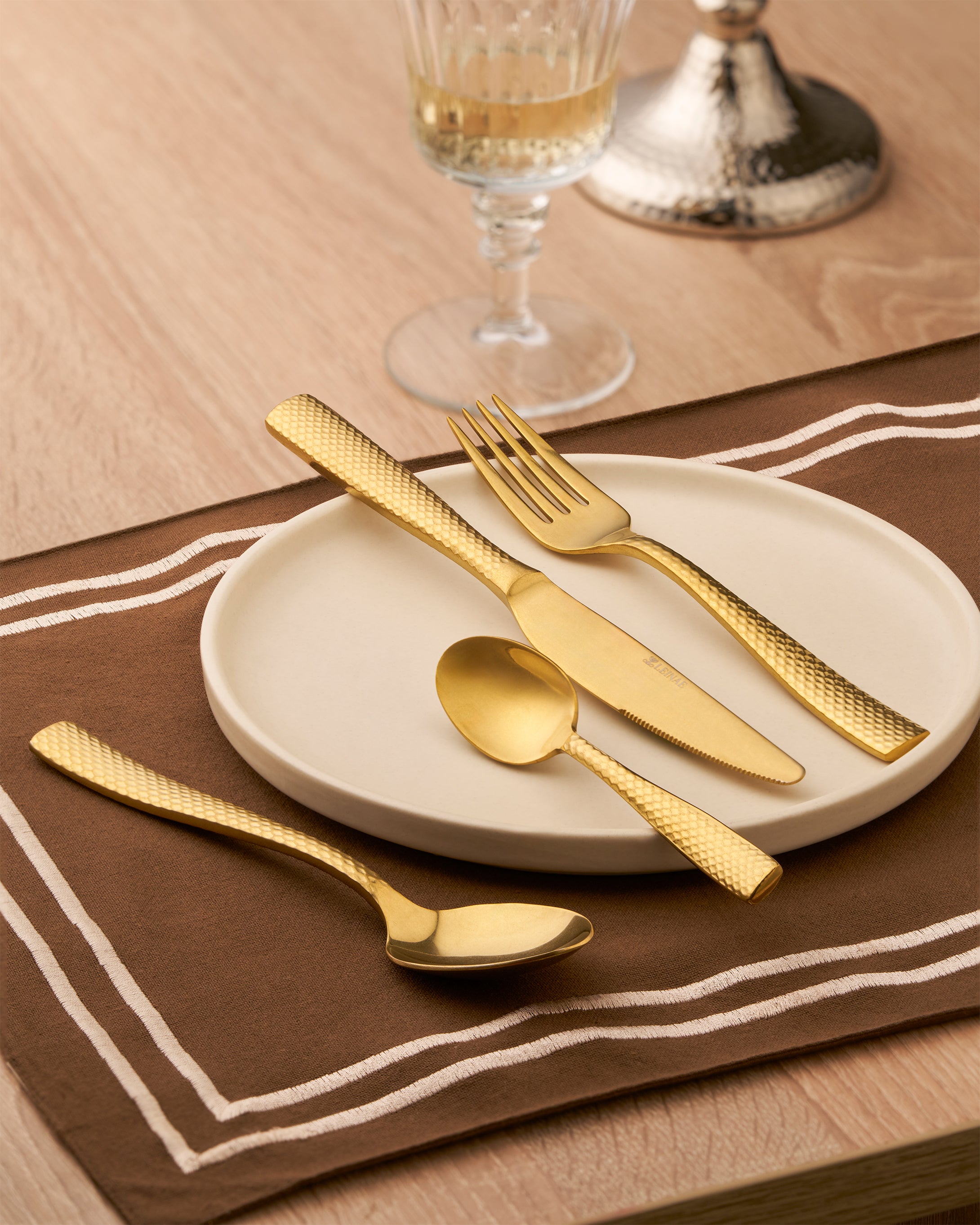 Alison 24-Piece Gold Cutlery Set