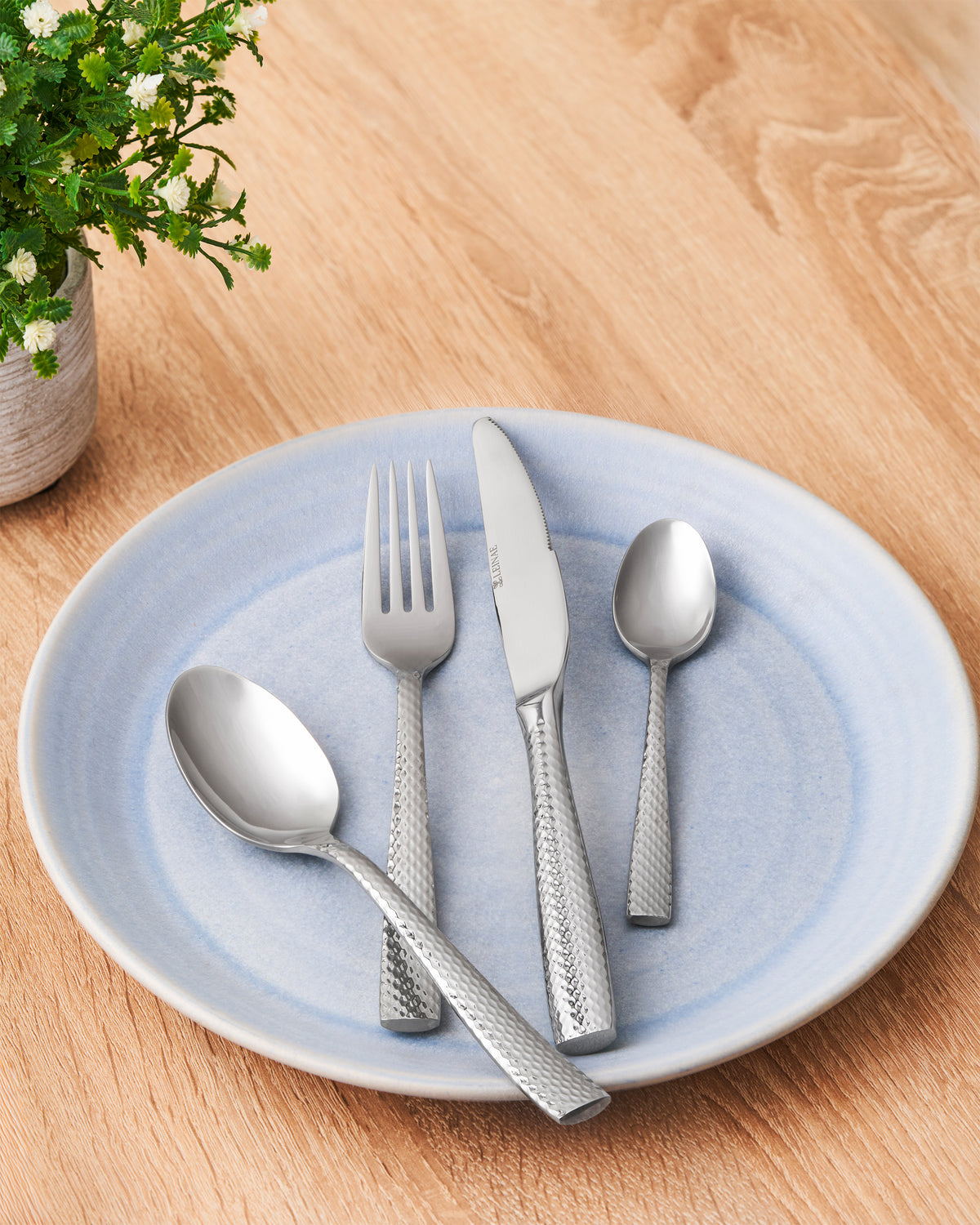 Alison 24-Piece Silver Cutlery Set
