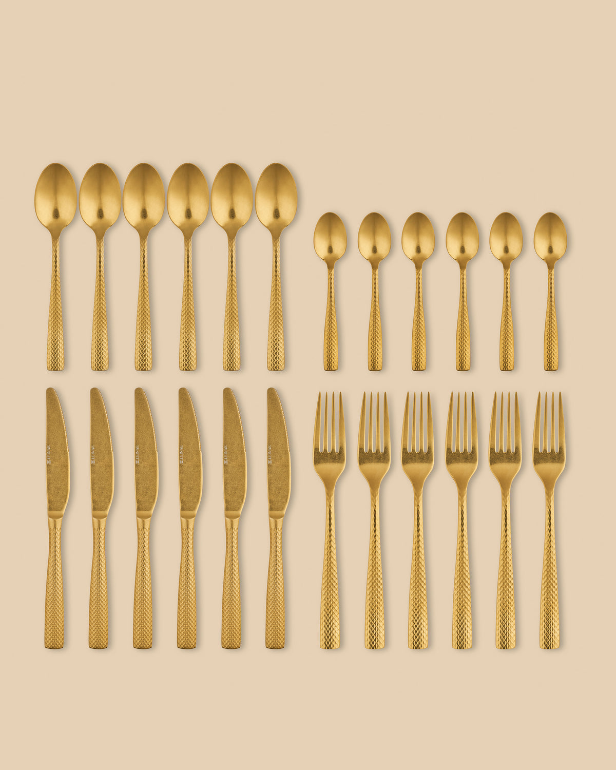 Alison 24-Piece Gold Cutlery Set