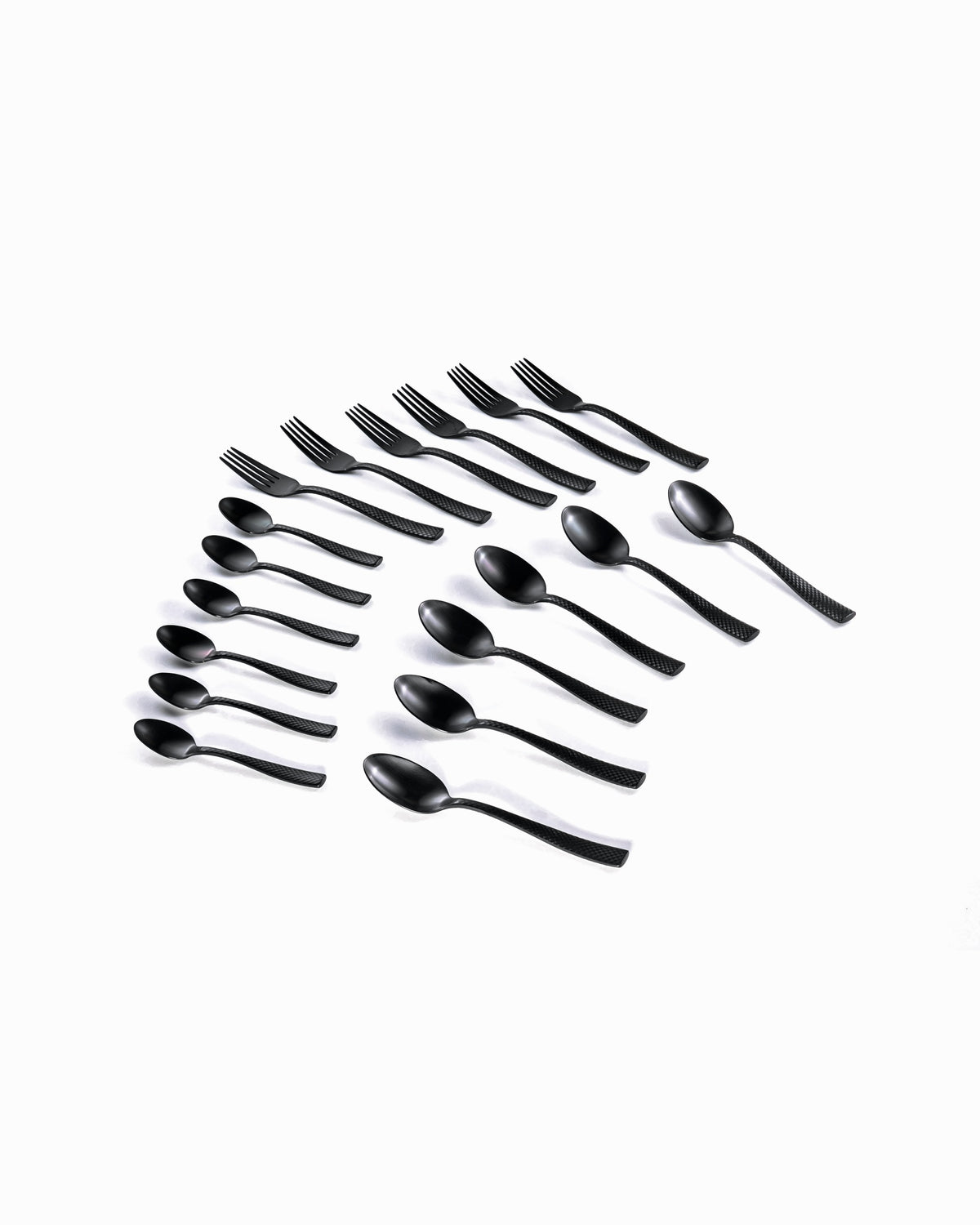 Estelle 18-Piece Black Cutlery Set