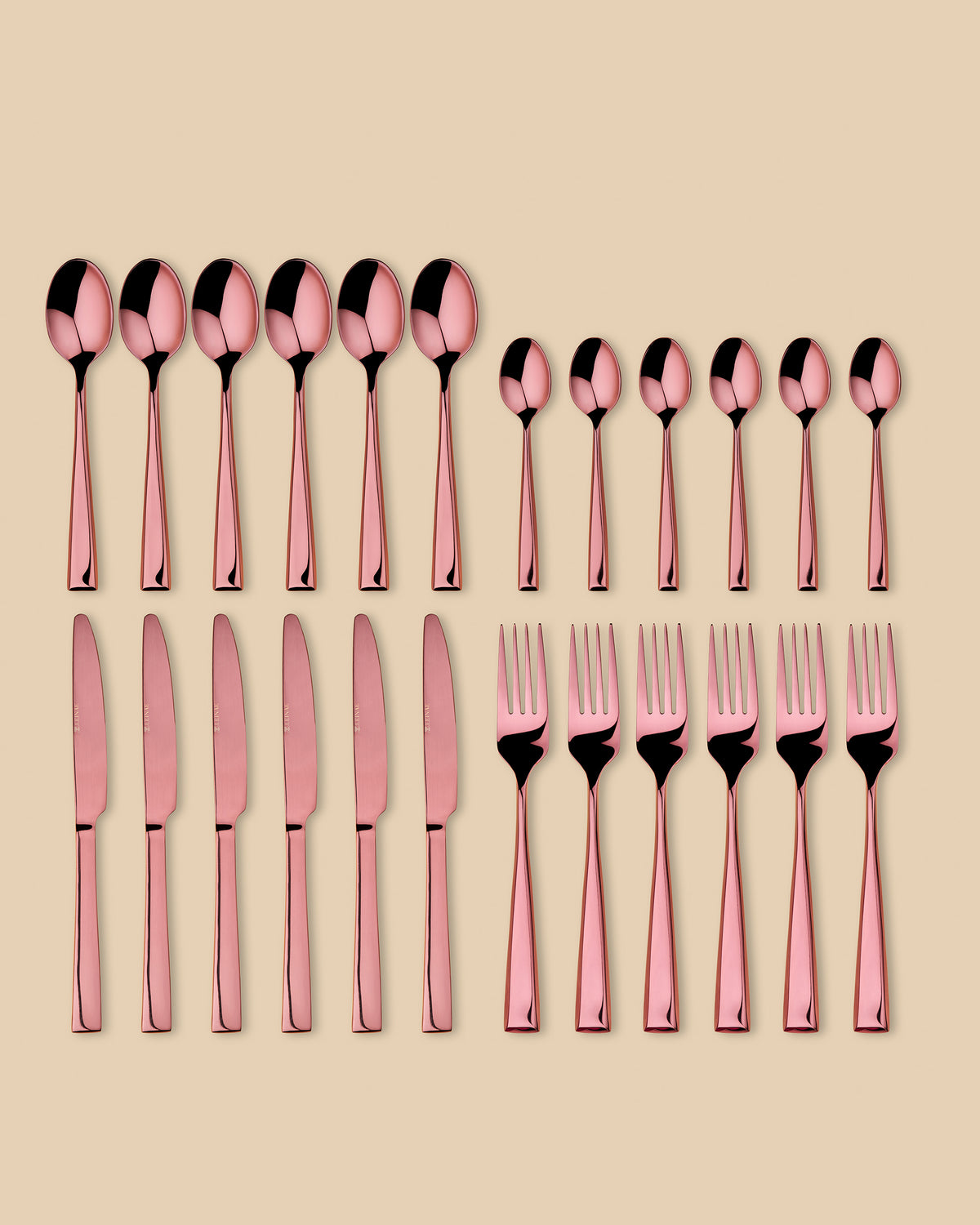 Hartmann 24-Piece Rose Gold Cutlery Set
