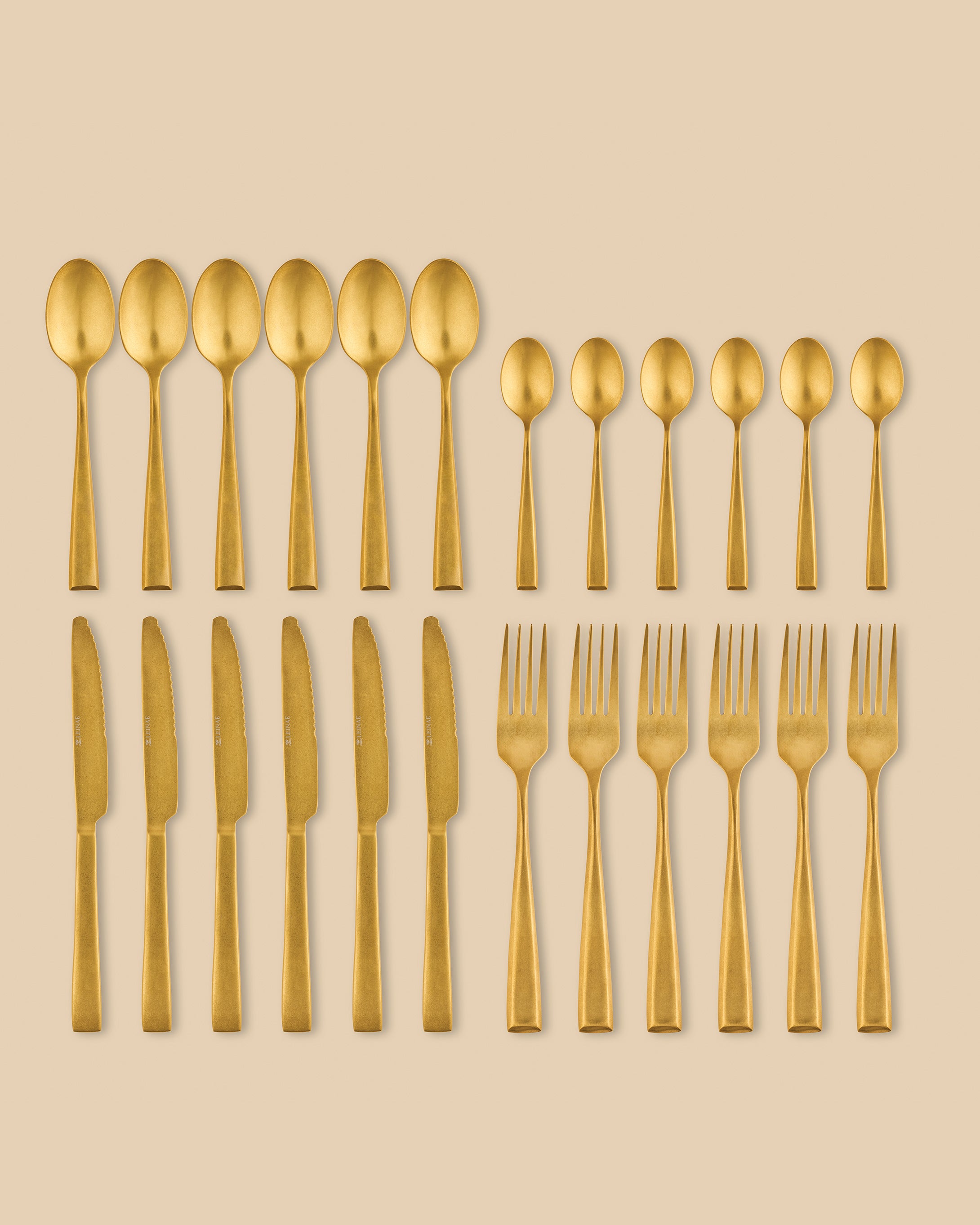 Hartmann 24-Piece Gold Cutlery Set