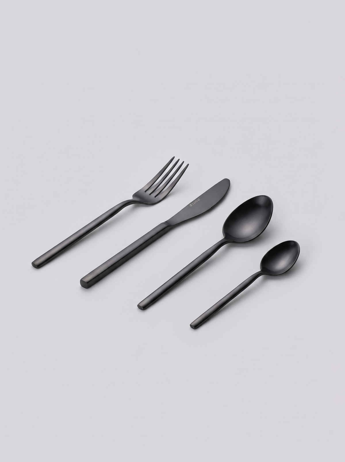 Ambre 4-Piece Black Cutlery Set