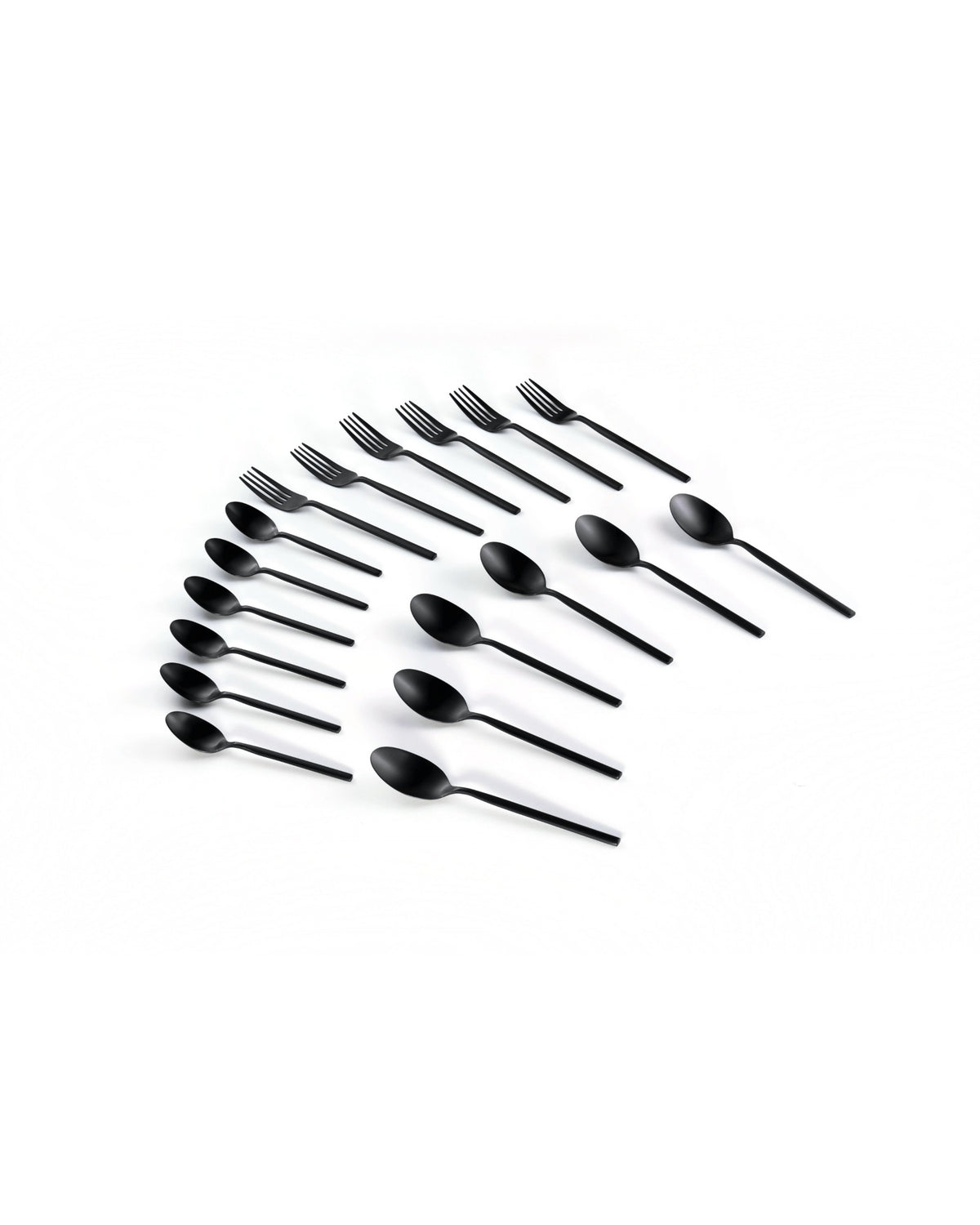 Ambre 18-Piece Black Cutlery Set