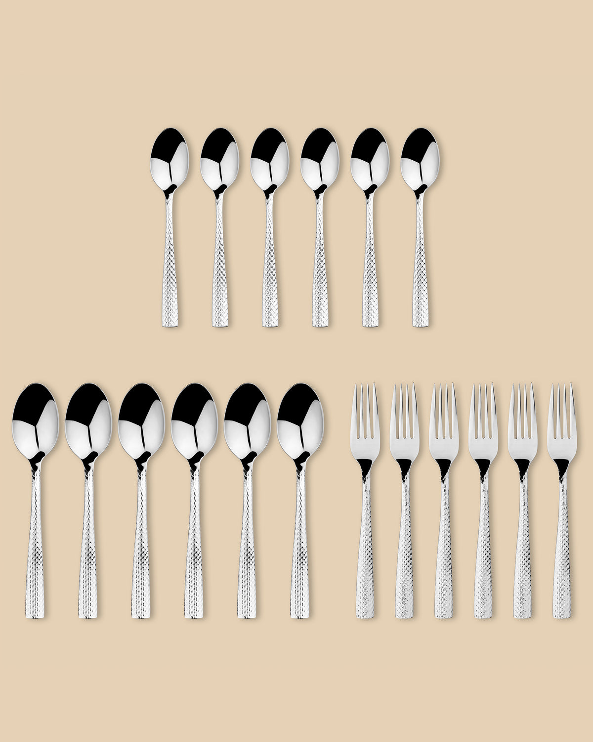 Alison 18-Piece Silver Cutlery Set