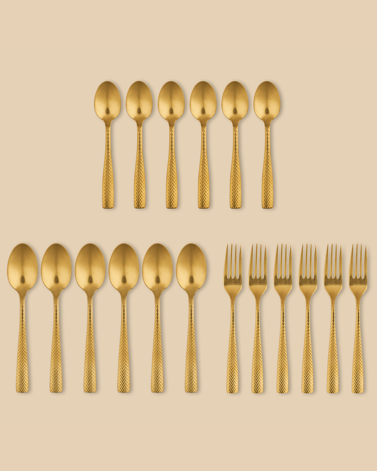 Alison 18-Piece Gold Cutlery Set