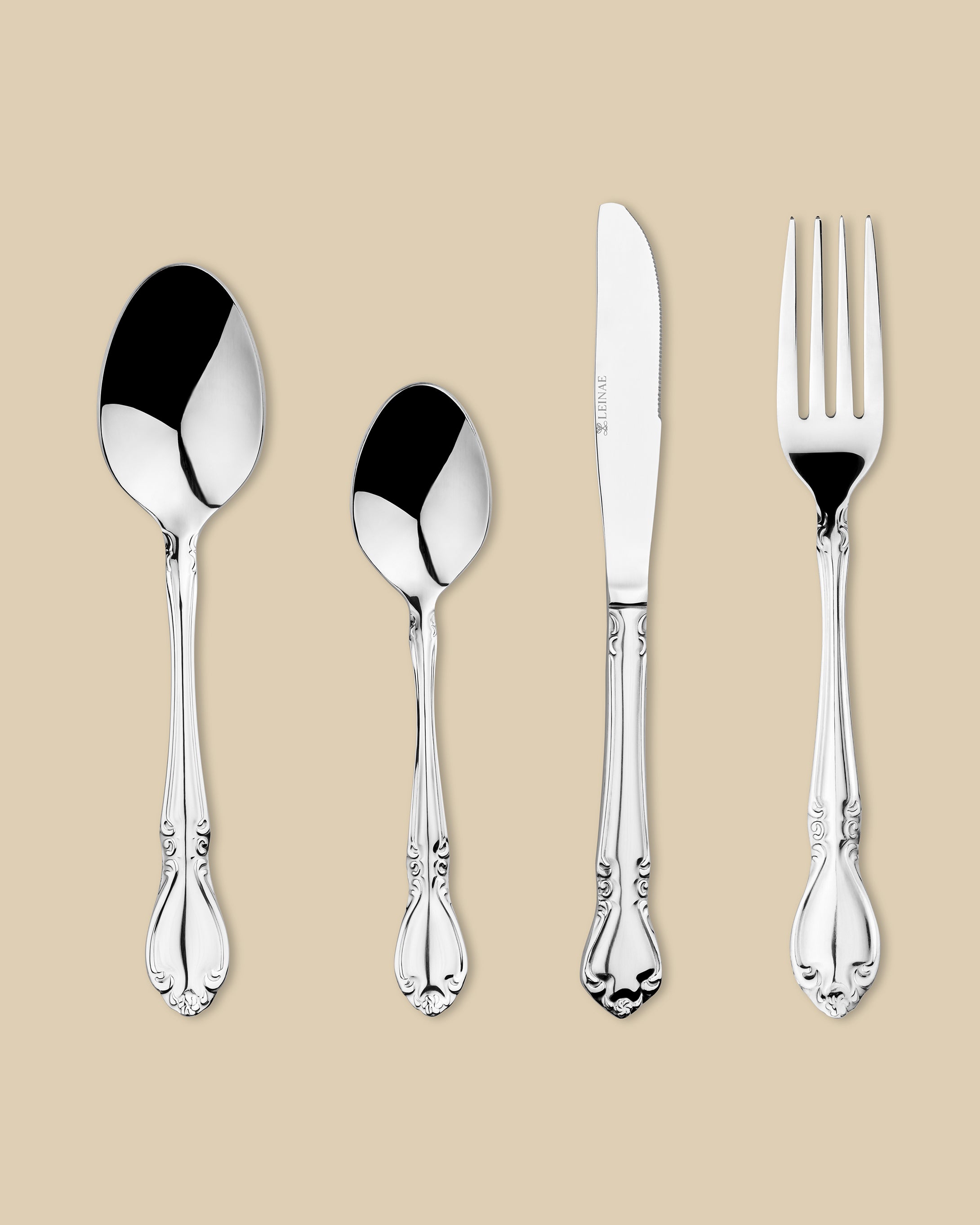 Hyannis 4-Piece Silver Cutlery Set