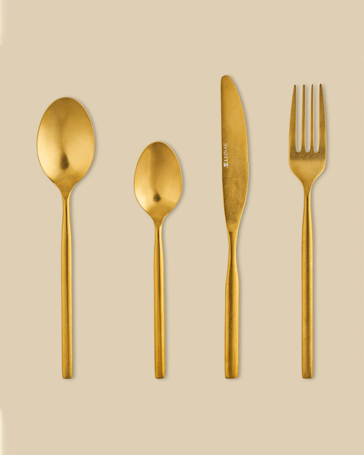 Amos 4-Piece Gold Cutlery Set