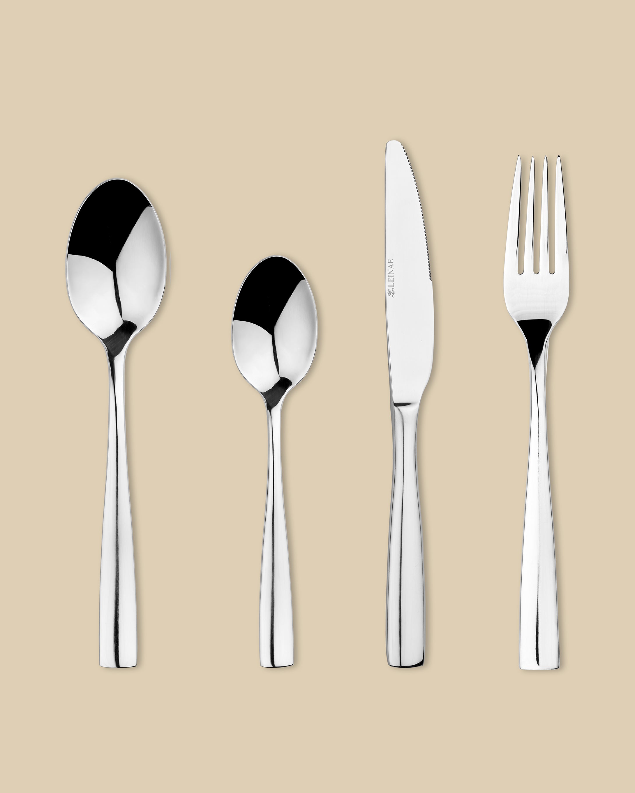 Bryce 4-Piece Silver Cutlery Set