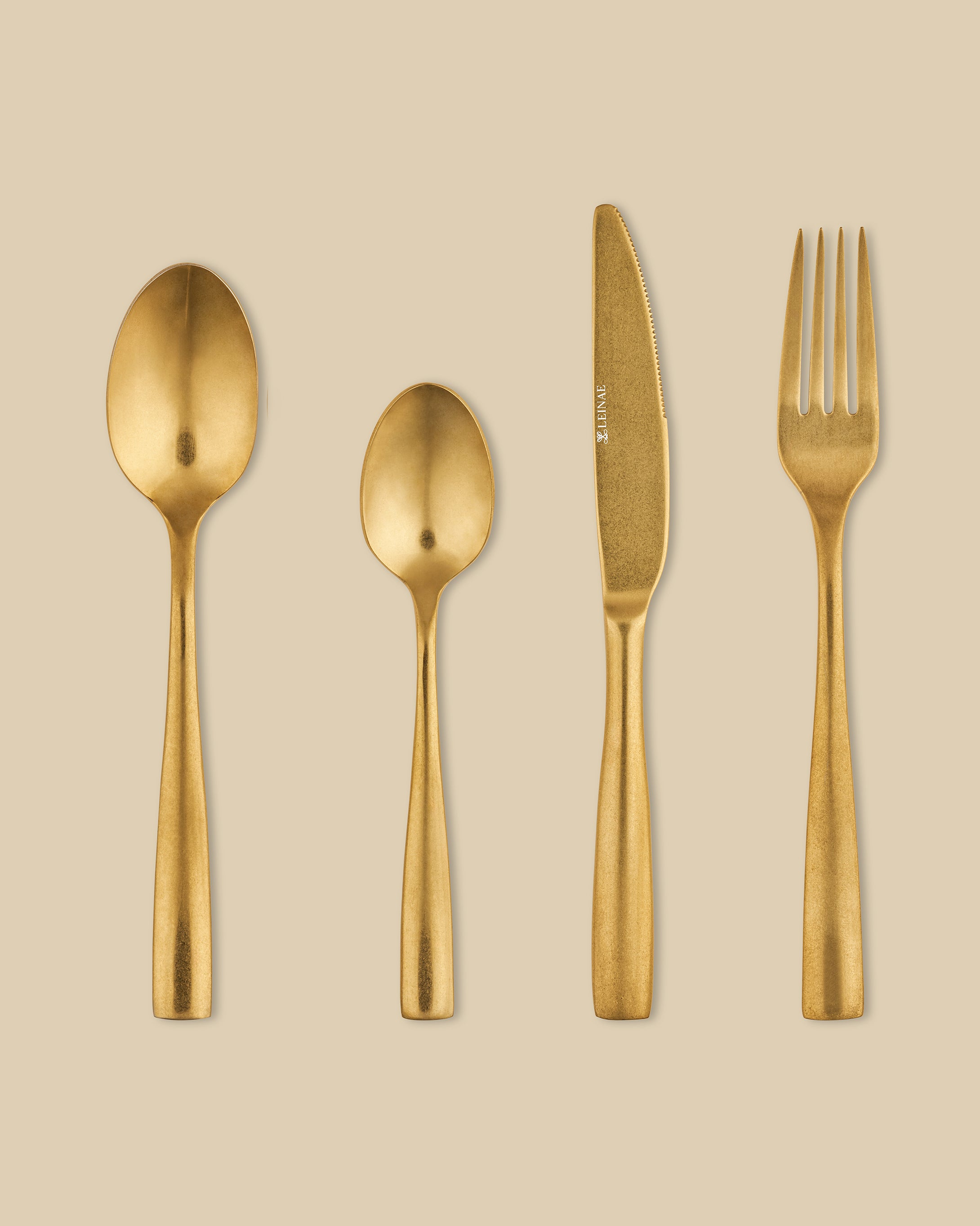 Bryce 4-Piece Gold Cutlery Set