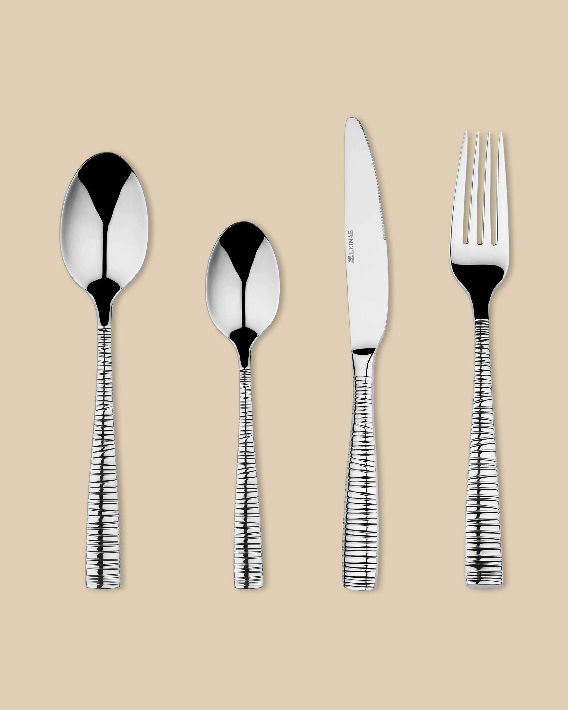 Pirouette 4-Piece Silver Cutlery Set